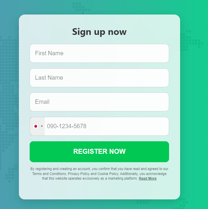 Formulário de Registro