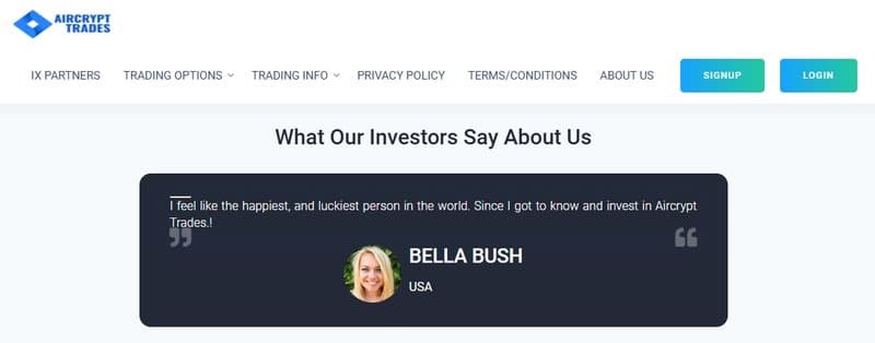 Intriguing User “Reviews” of Aircrypt Trades