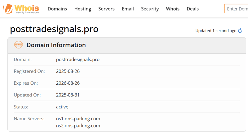 Whois Query Result