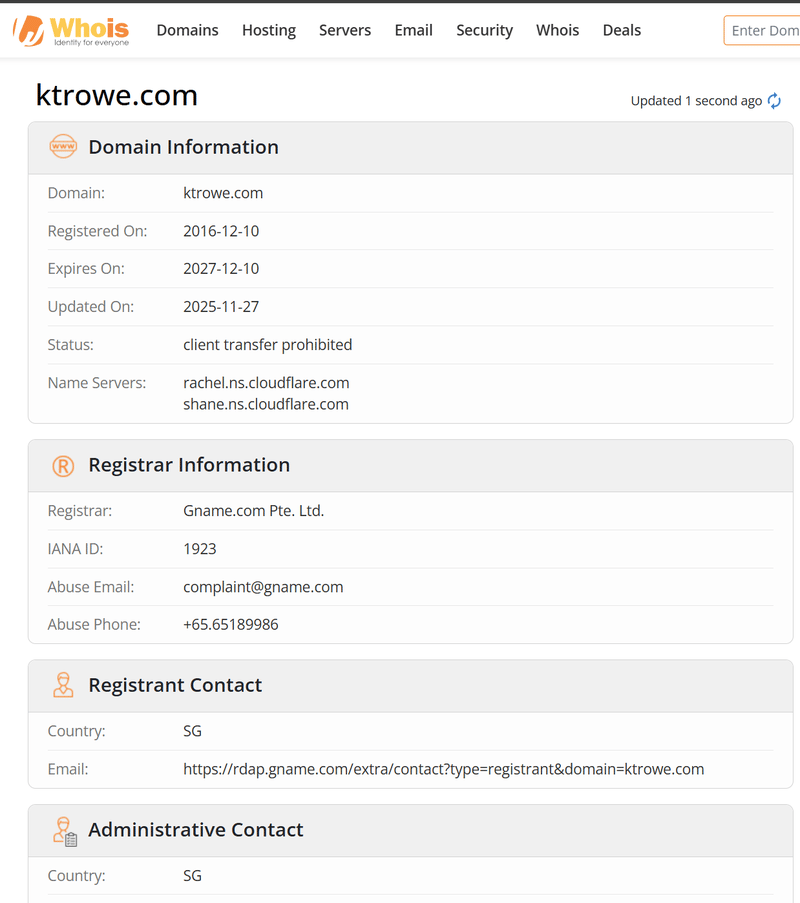 whois