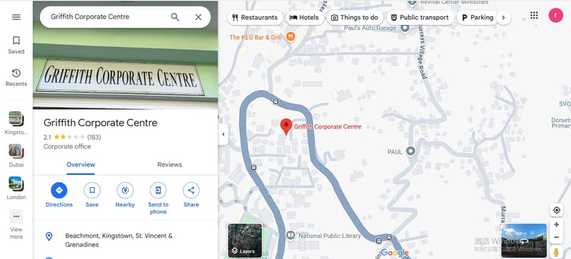 Detailed address