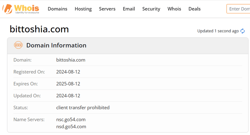 Whois Query Result