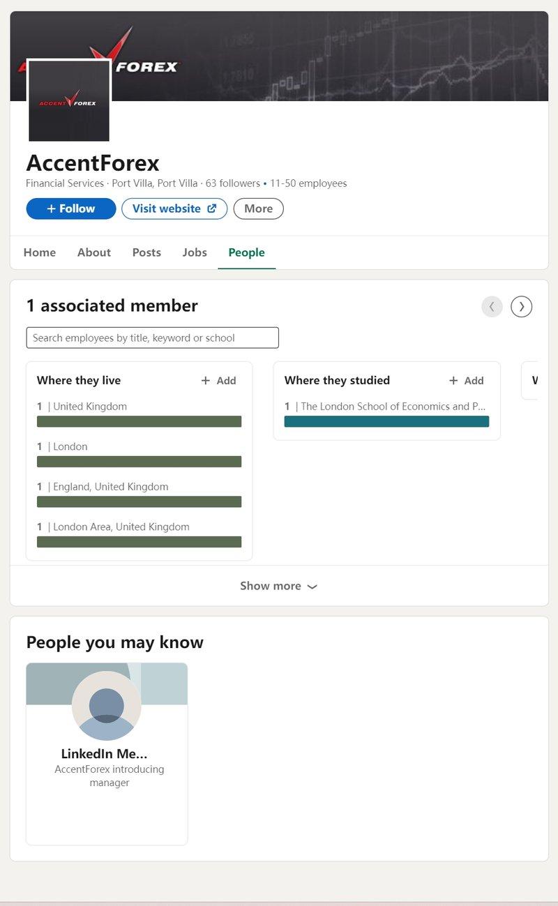 AccentForex的企业职员