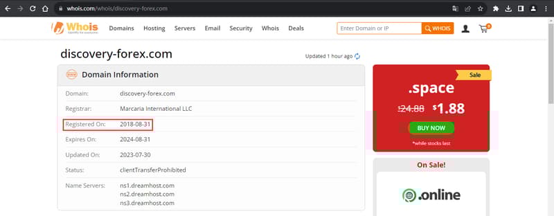 Official website domain registration information Whois query