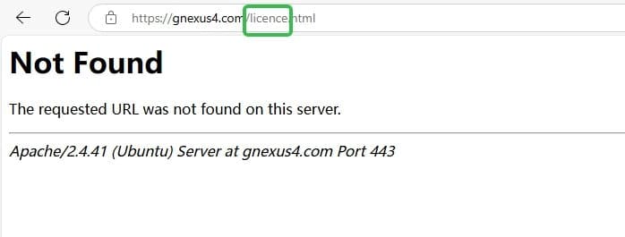 หน้า LICENSE ไม่ปรากฏ