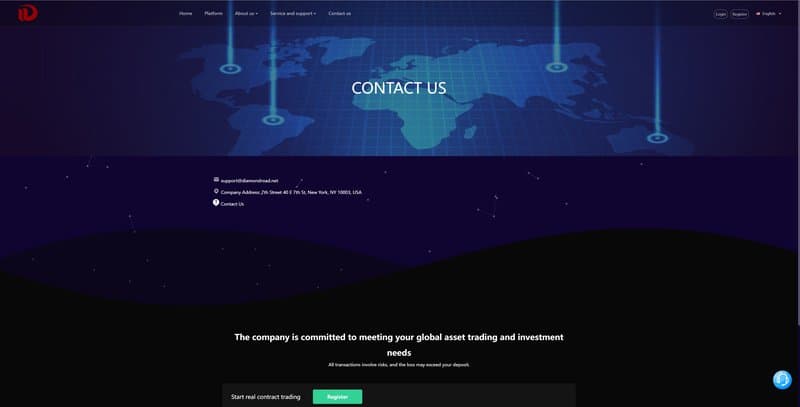 Información de contacto de Diamond Road
