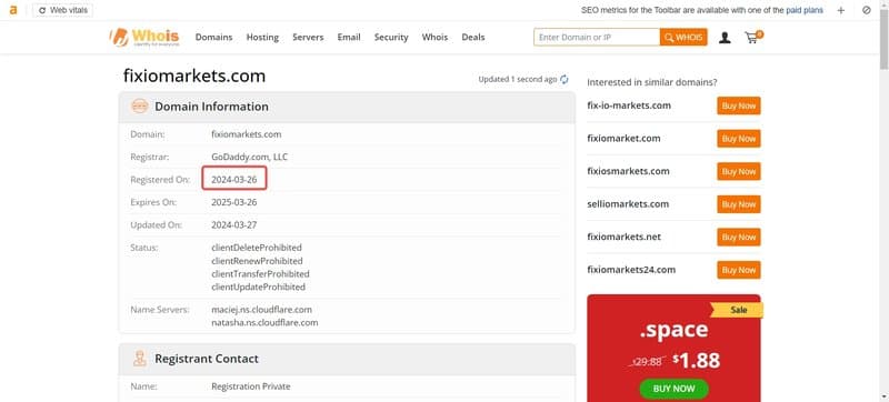 FIXIO Domain Duration