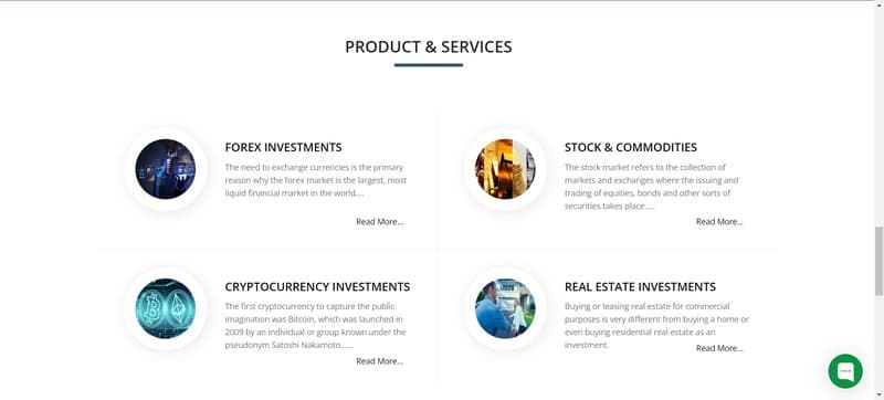 MaxtradeFx's trading products
