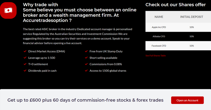 Accuretrades option