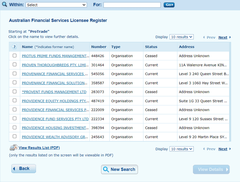 ProTrade Technologies Inc