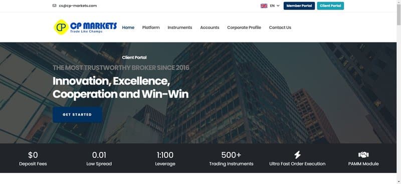 CP Markets의 스프레드와 레버리지