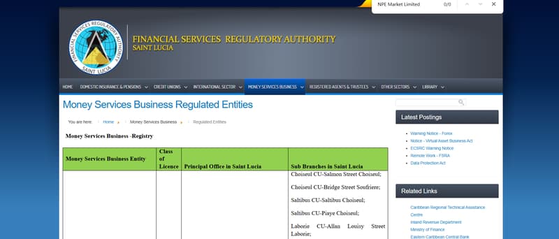 Registration and Regulation Information