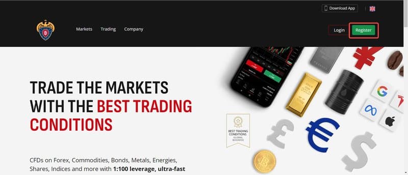 DCNForex's official website homepage