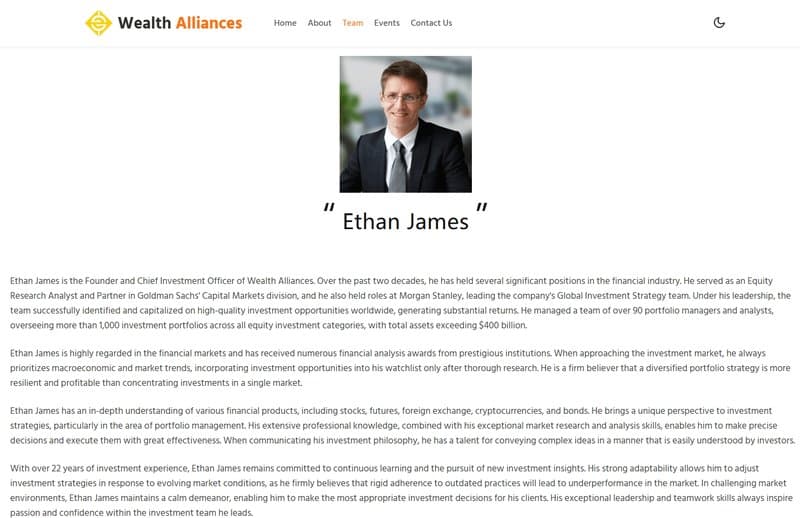 Ethan James's Disguise and False Reputation