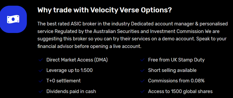 Velocity Verse Options