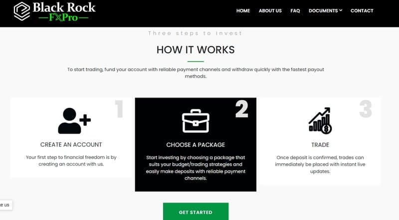 Account Registration Process for Black Rock FxPro