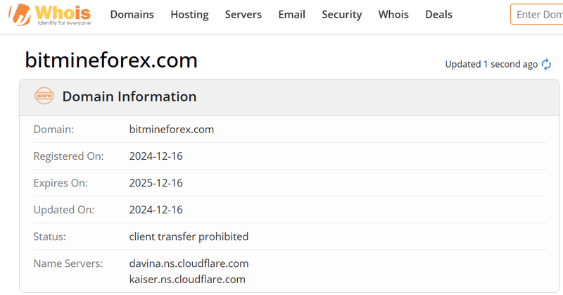 Whois Query Result