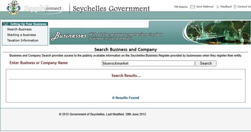 Seychelles Business Register Information