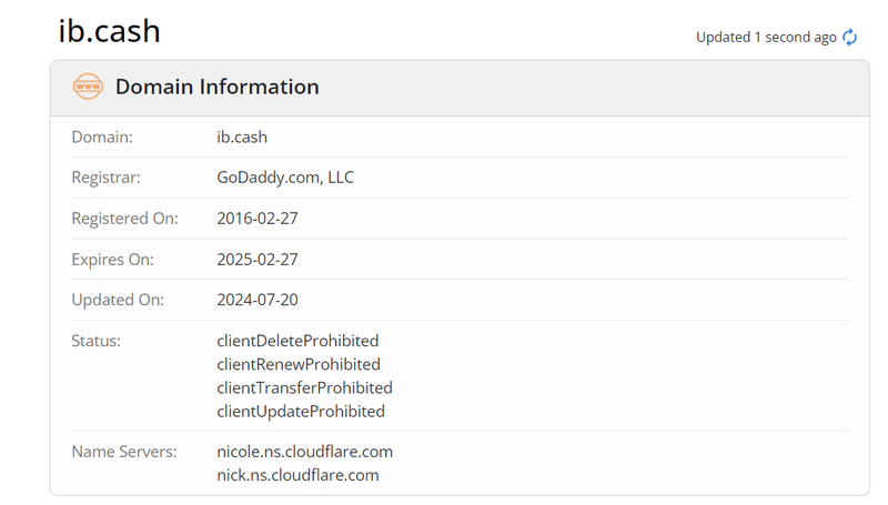 Lychee Cashback Whois.com domain age data