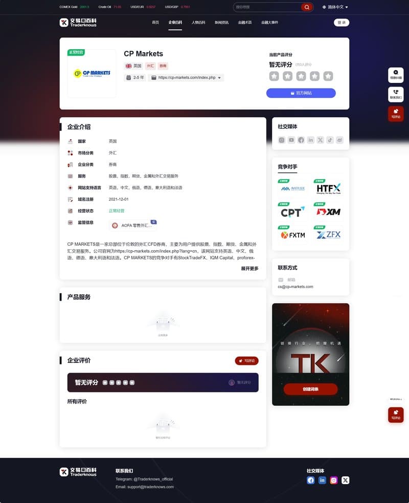 CP Markets（중）