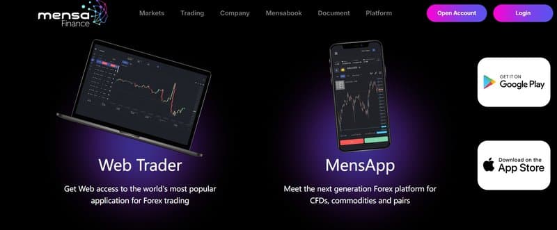 Mensa Finance Trading Software