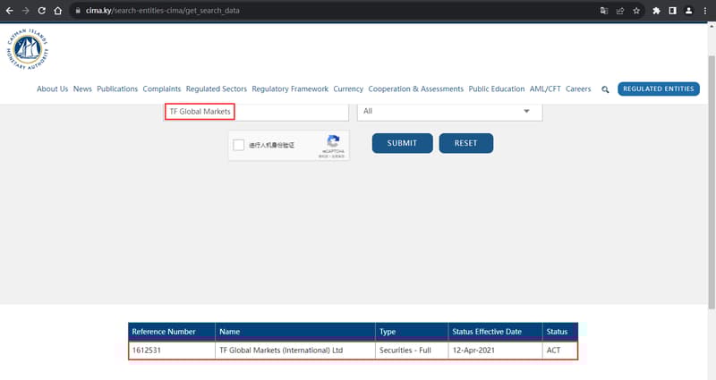 Official Website Showing Company Regulatory Information Inquiry6