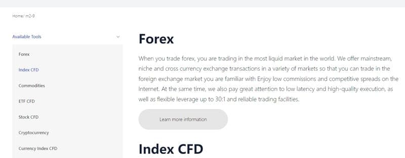 Trading Products of Liberty Capital