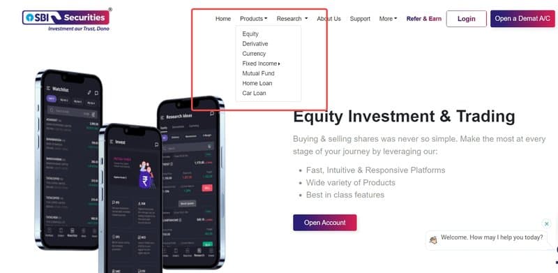SBI SECURITIES的交易产品