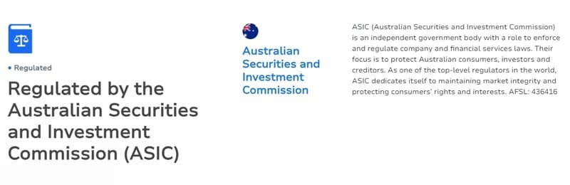 Regulatory Information on the TMGM Official Website