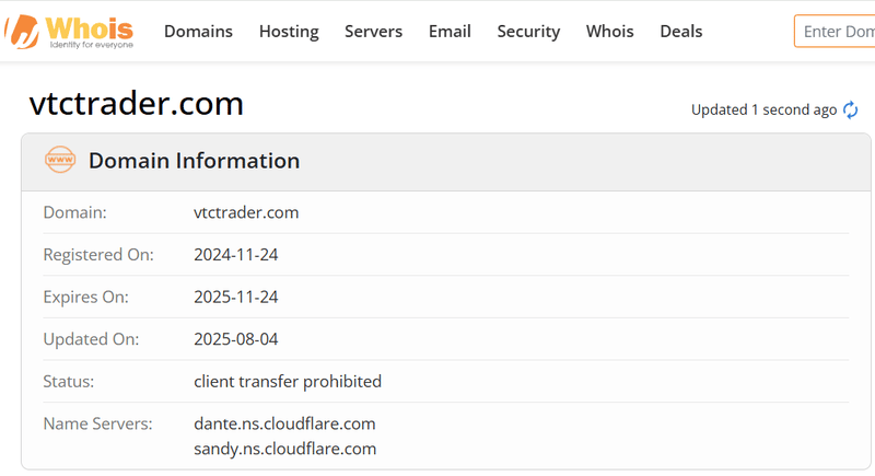 Whois Query Result