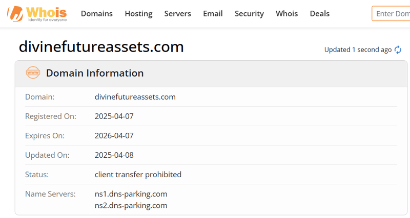 Whois Query Result
