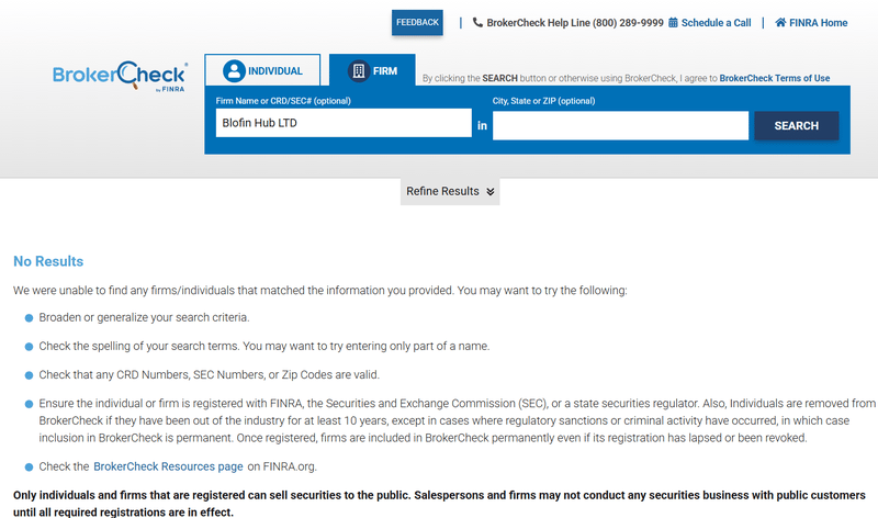 FINRA Query Result
