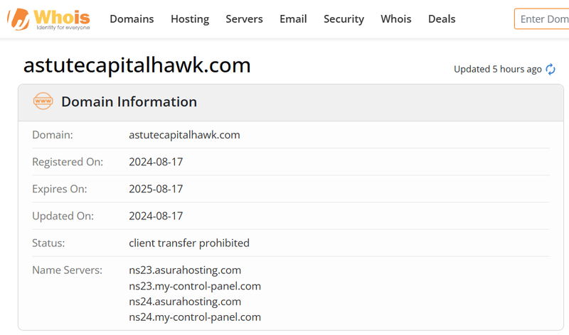 Whois Query Result