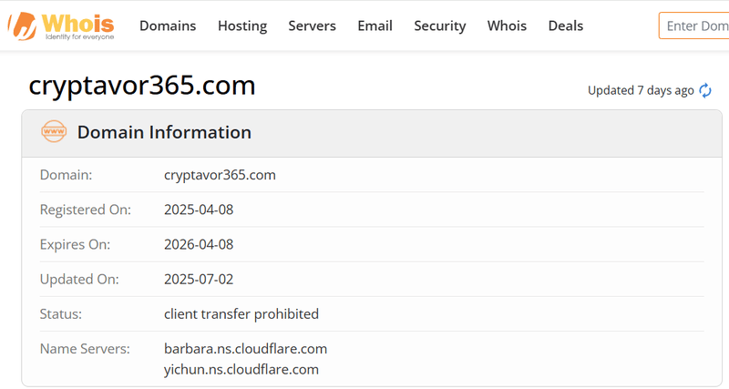 Whois Query Result