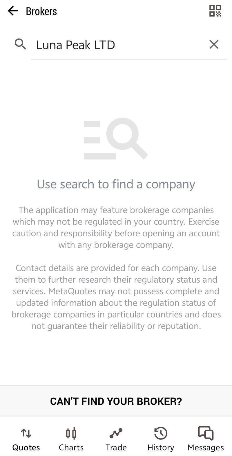 MT5 Query Result