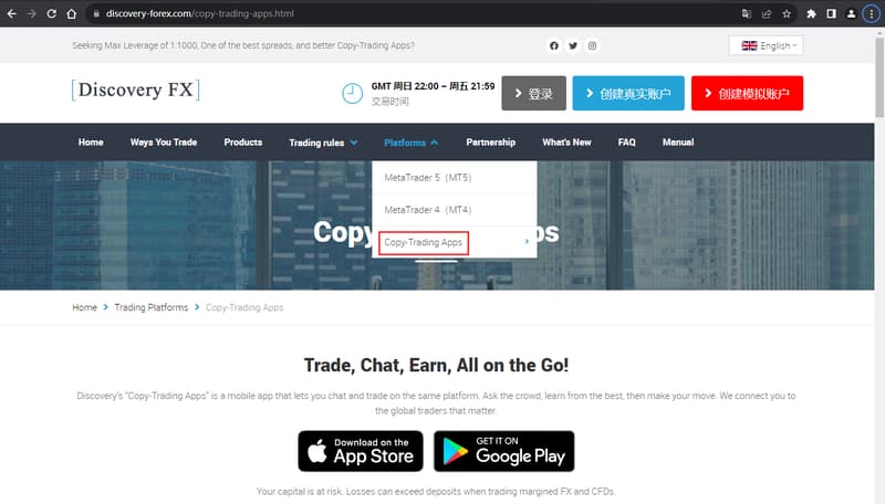 Official website shows additional services information