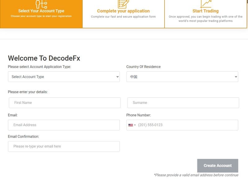 Decode Global Account Registration2