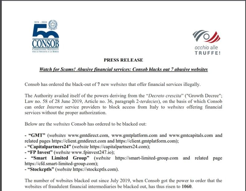 Regulatory Information of GMT Platform