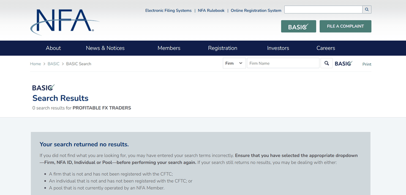 Profitable FX traders NFA