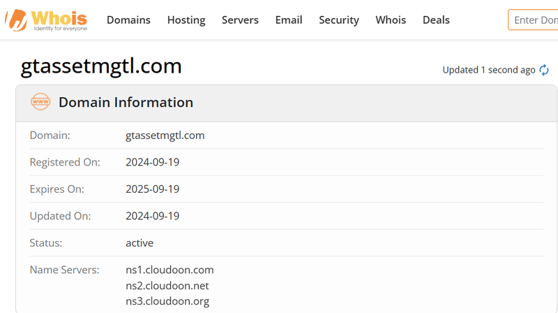 ผลการค้นหา Whois