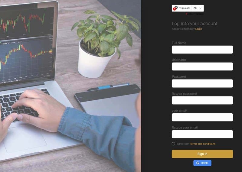 Account Registration Process on Alifextrade