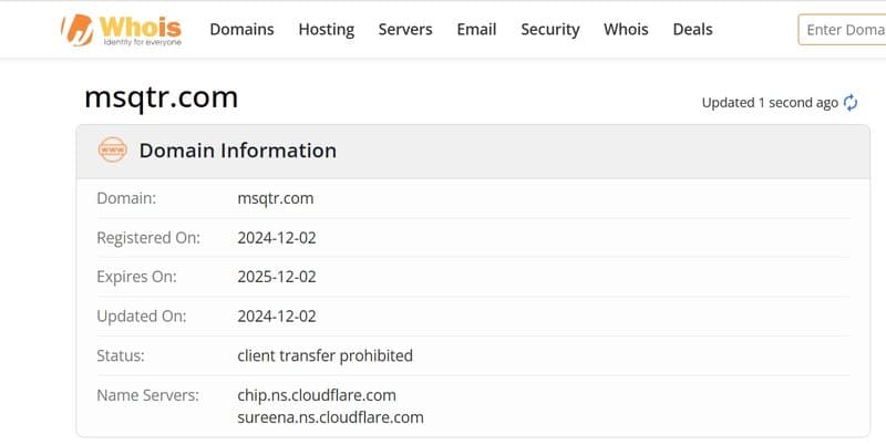 Domain Registration Time