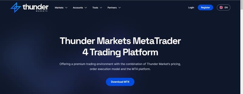 Thunder Markets trading platform