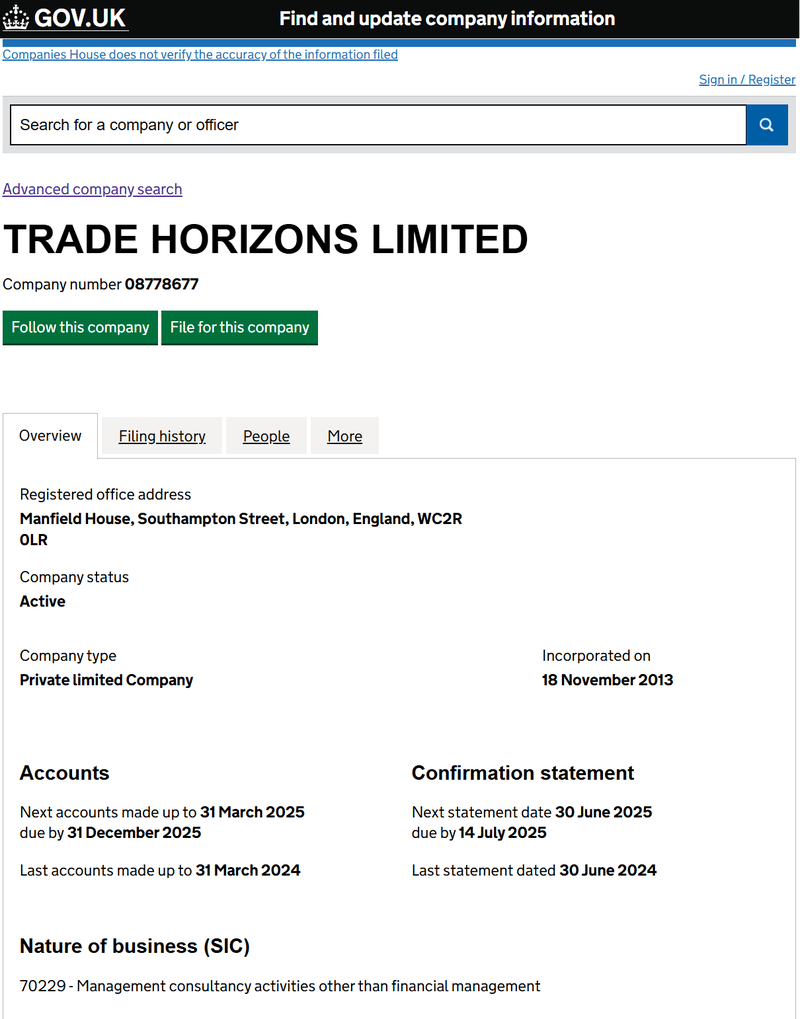 Company number 08778677