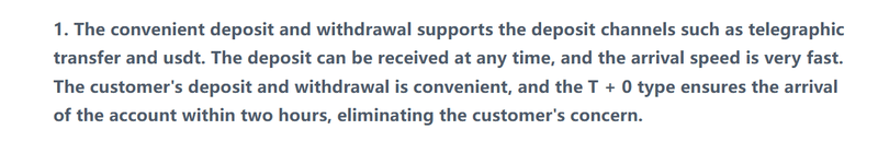 Deposit/Withdrawal Methods