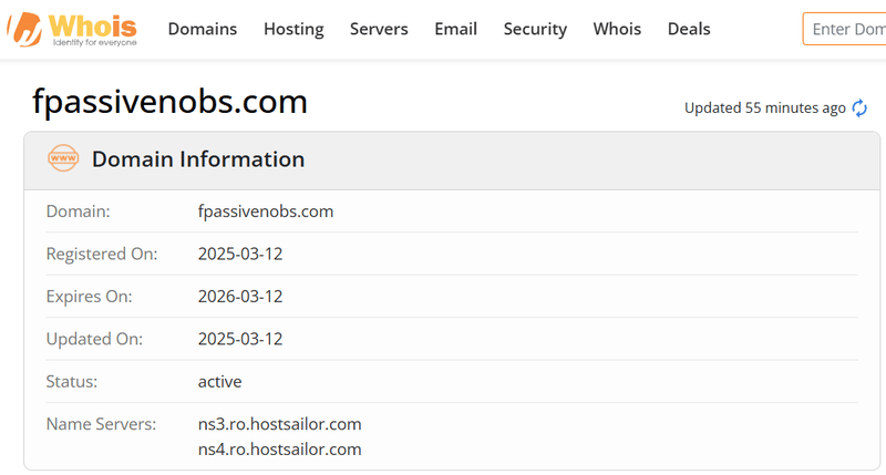 Whois Query Result