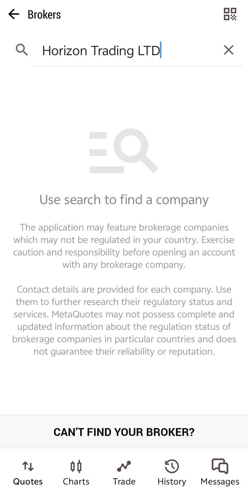 MT5 Query Result