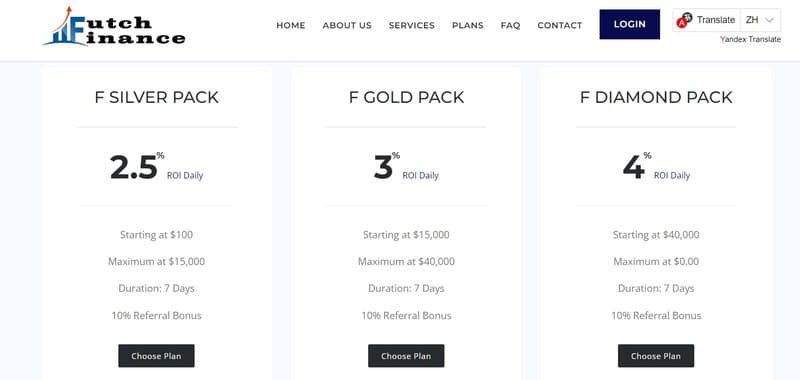 Futch Finance Limited's account types
