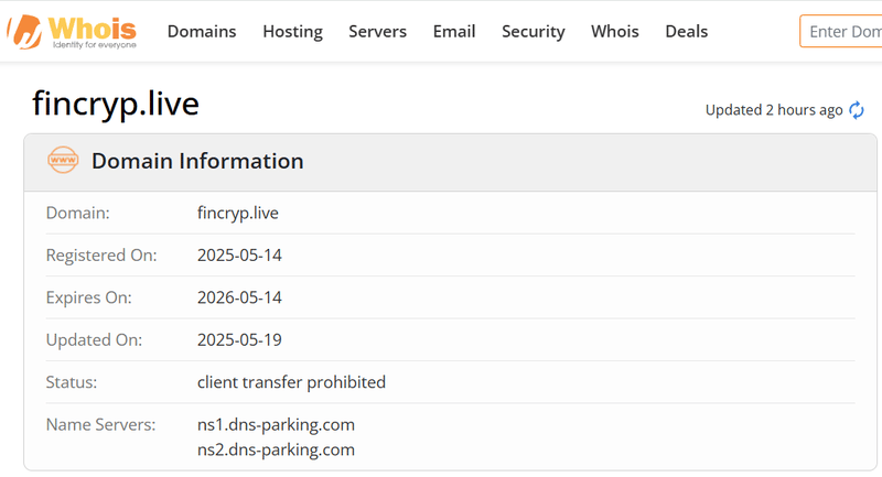 Whois Query Result