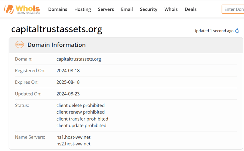 ผลการค้นหา Whois